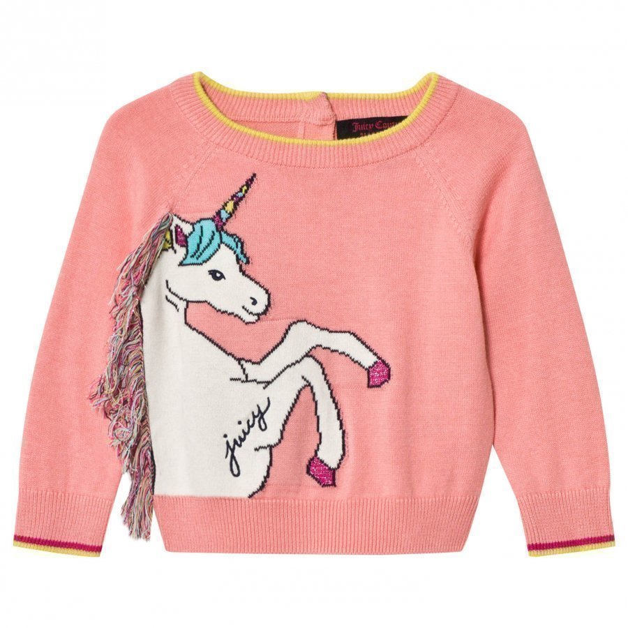 Juicy Couture Pink Unicorn Knit Sweater Paita