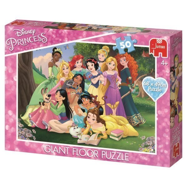 Jumbo Disney Prinsessat Lattiapalapeli 68x49 Cm / 50 Palaa