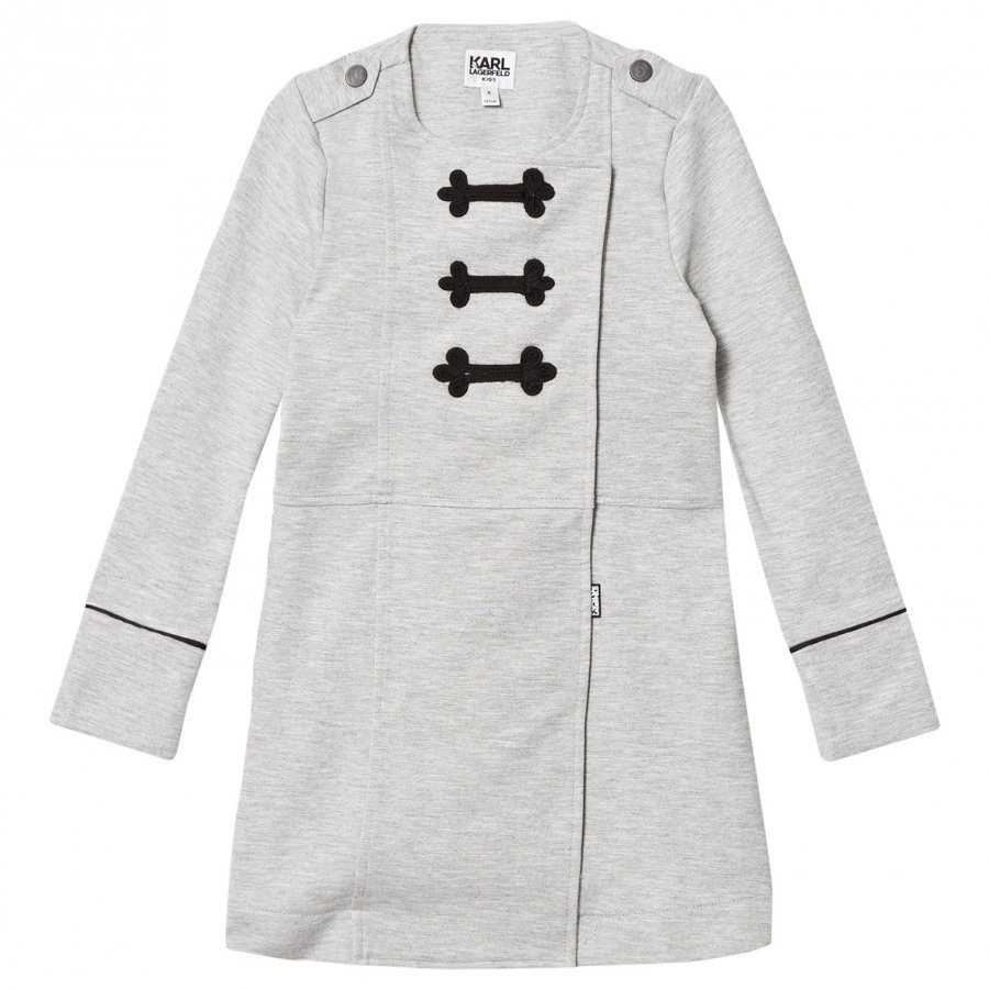 Karl Lagerfeld Kids Grey Marl Sweat Dress Juhlamekko