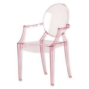 Kartell Lou Lou Ghost Lasten Tuoli Vaaleanpunainen