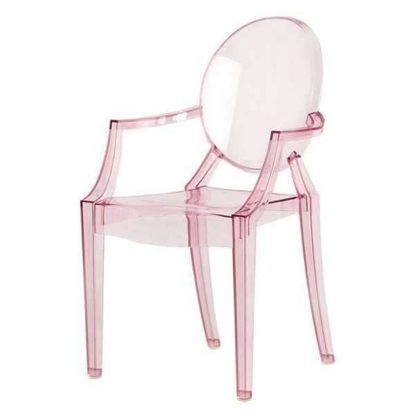 Kartell Lou Lou Ghost Lasten Tuoli Vaaleanpunainen