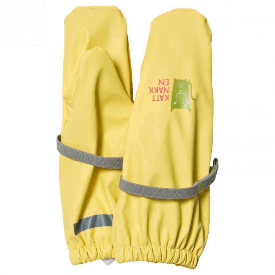 Kattnakken Rain Mittens Yellow Saderukkaset