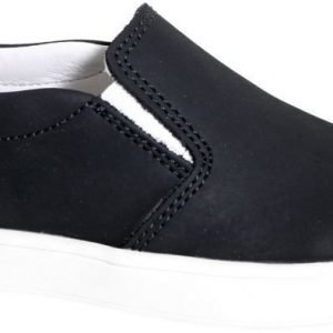 Kavat Slip in Sneakers Nahkaa Vitemölla Black