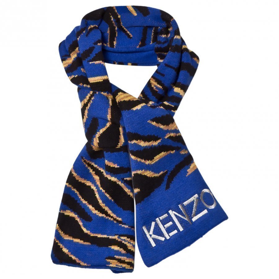 Kenzo Blue Tiger Scarf Villahuivi