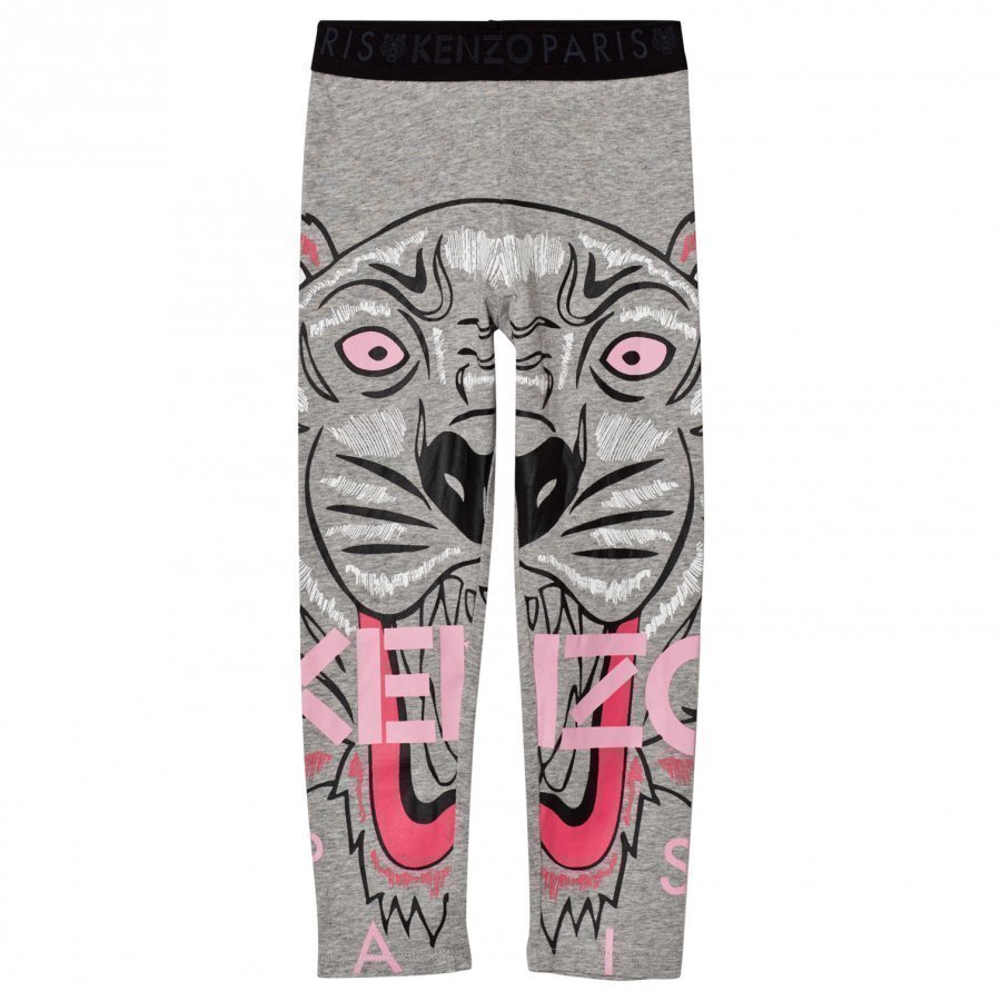 Kenzo Grey Marl Tiger Print Leggings Legginsit