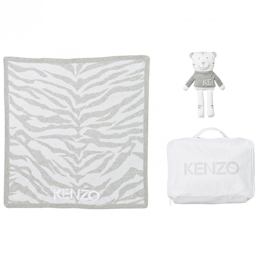 Kenzo Grey Tiger Blanket Bear Gift Set Body