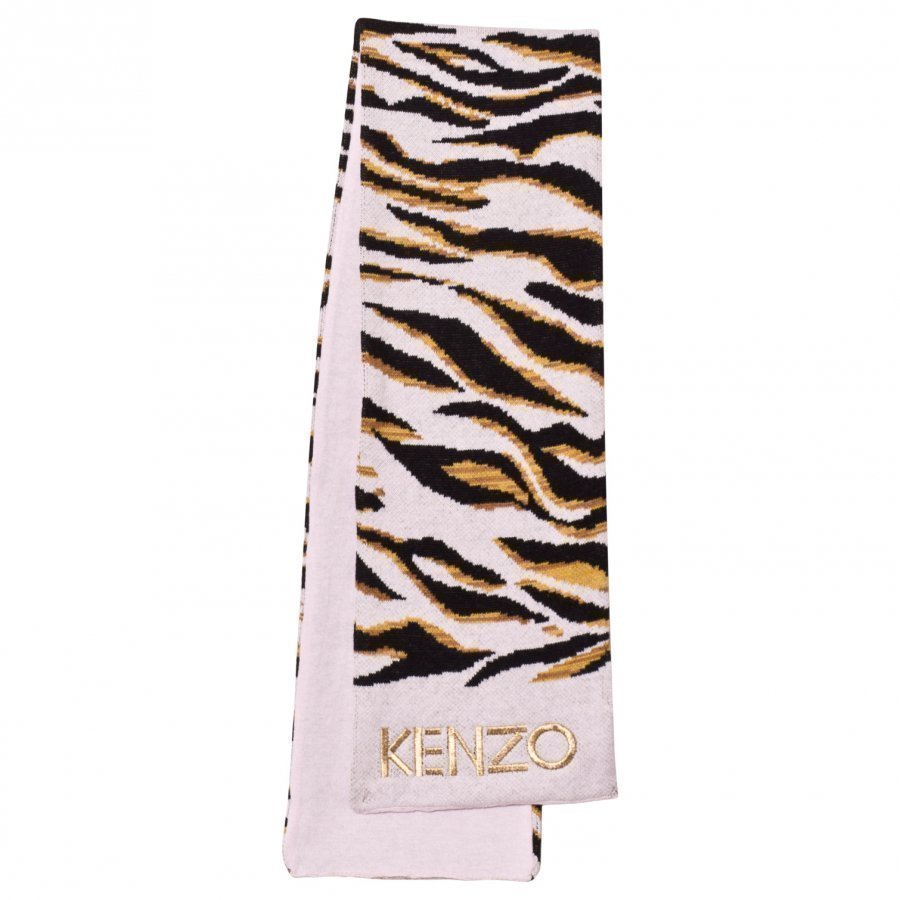 Kenzo Grey Tiger Print Scarf Villahuivi