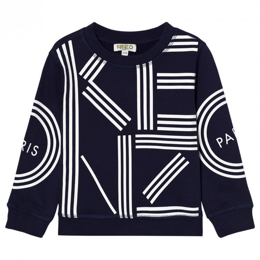 Kenzo Navy Kenzo Logo Sweatshirt Oloasun Paita