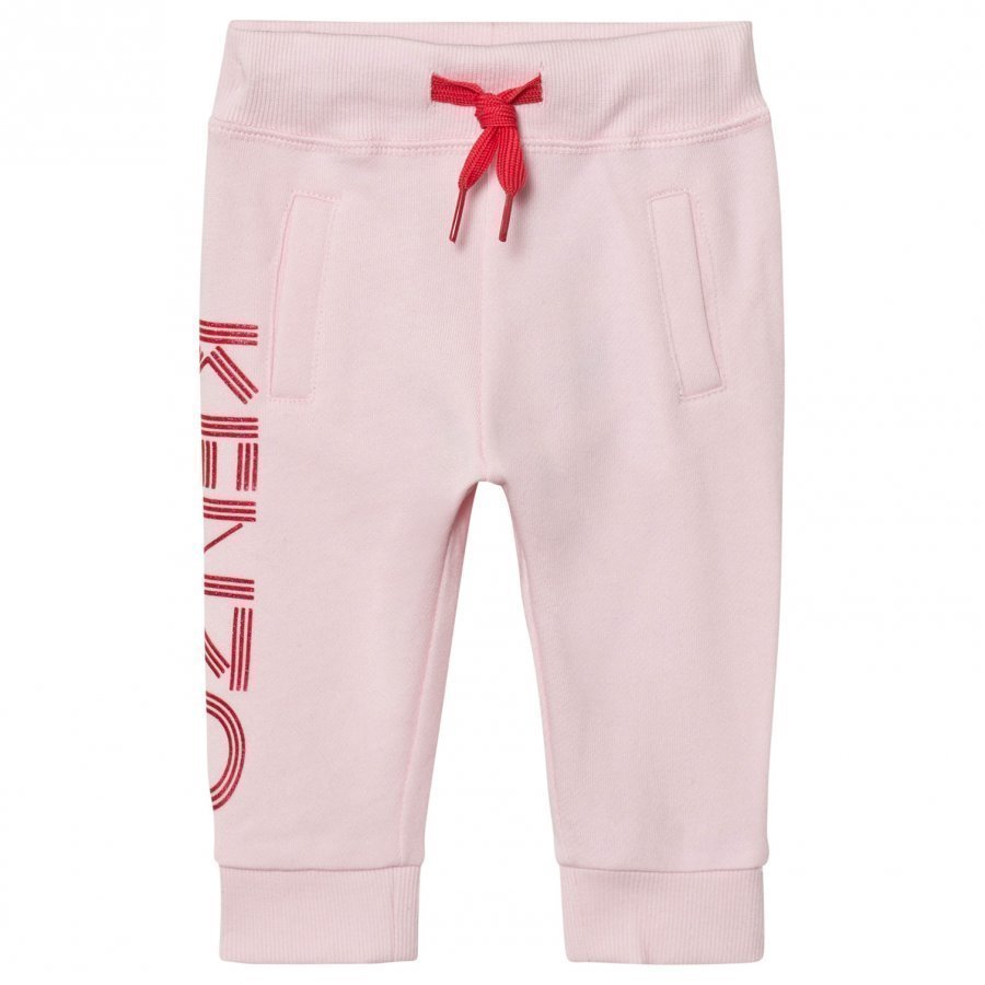 Kenzo Pale Pink Branded Sweat Pants Verryttelyhousut