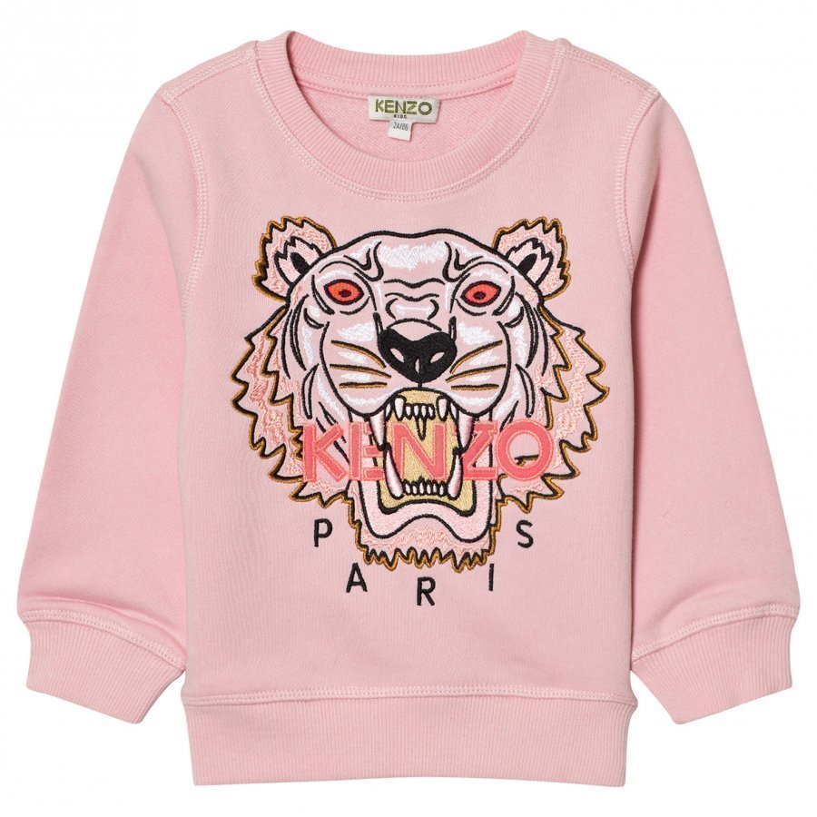 Kenzo Pink Embroidered Tiger Sweatshirt Oloasun Paita