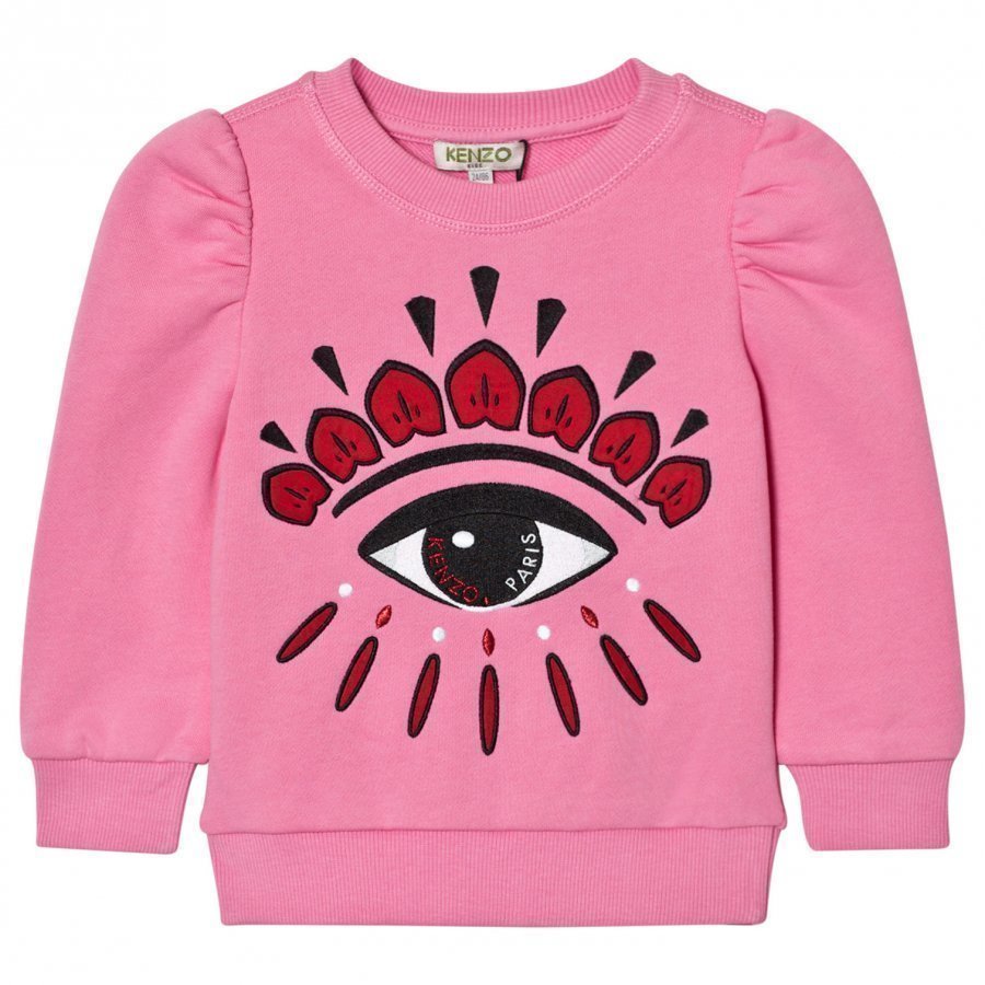 Kenzo Pink Eye Back Front Print Sweatshirt Oloasun Paita