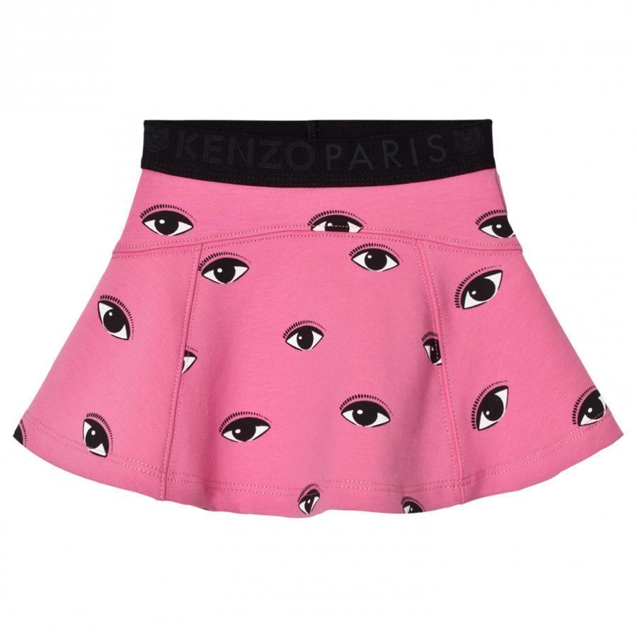 Kenzo Pink Eye Print Skirt Lyhyt Hame