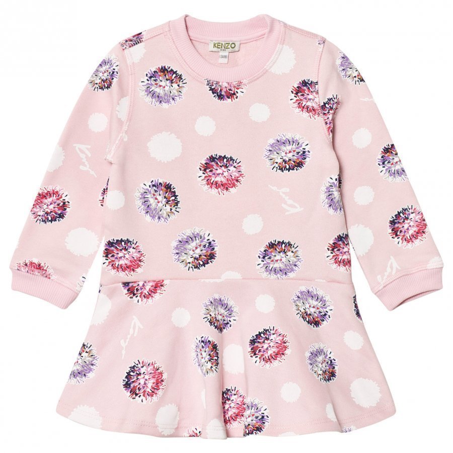 Kenzo Pink Spot Sweat Dress Mekko