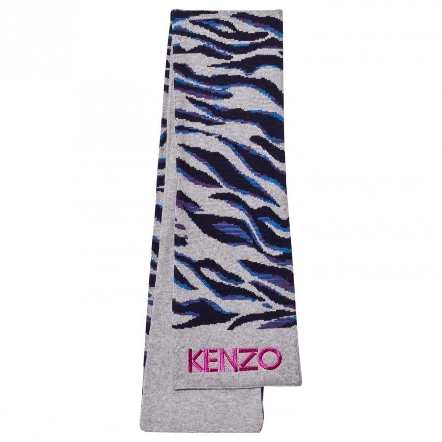 Kenzo Pink Tiger Print Scarf Villahuivi