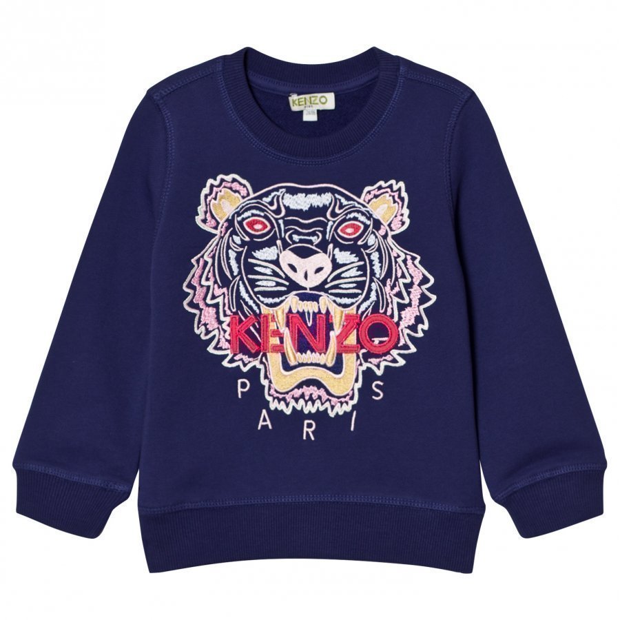 Kenzo Purple Embroidered Tiger Sweatshirt Oloasun Paita