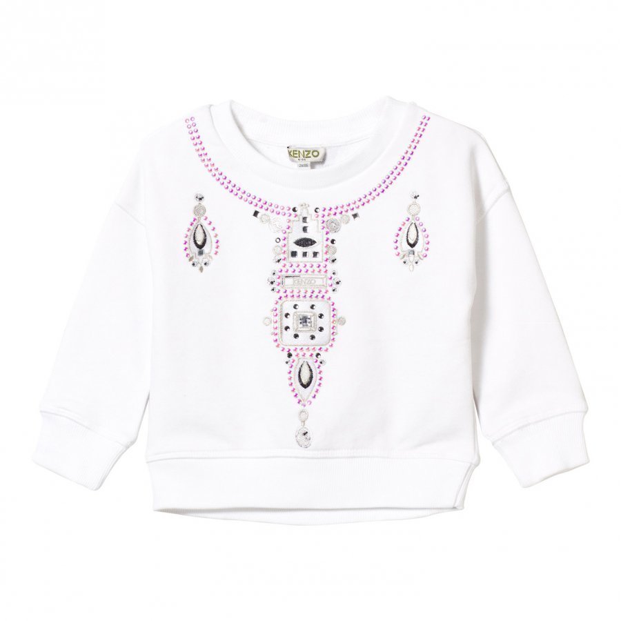 Kenzo White Necklace Effect Sweatshirt Oloasun Paita