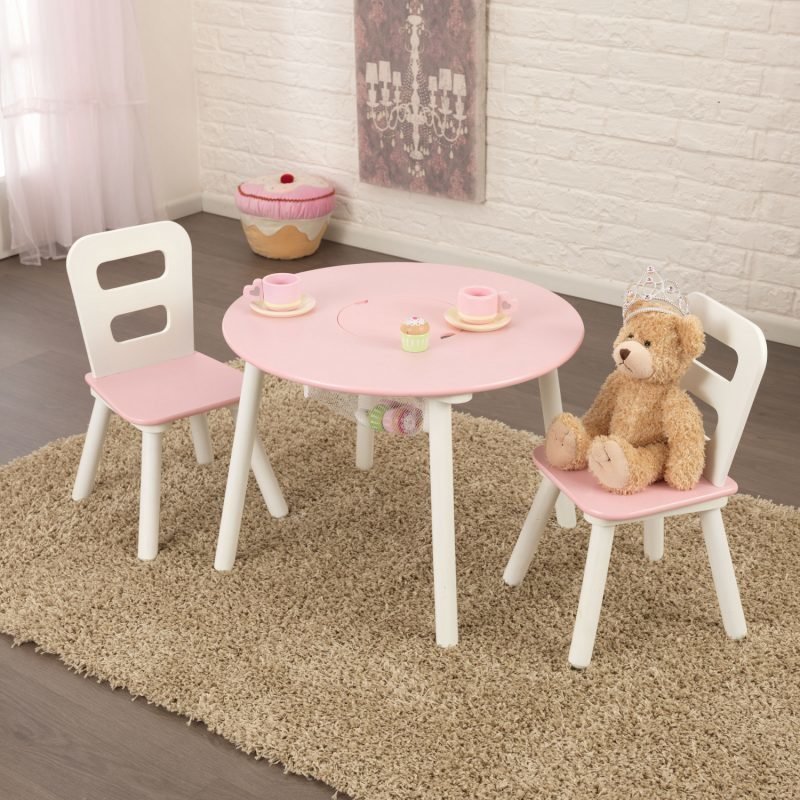 KidKraft Pöytä & 2 tuolia Vaaleanpunainen