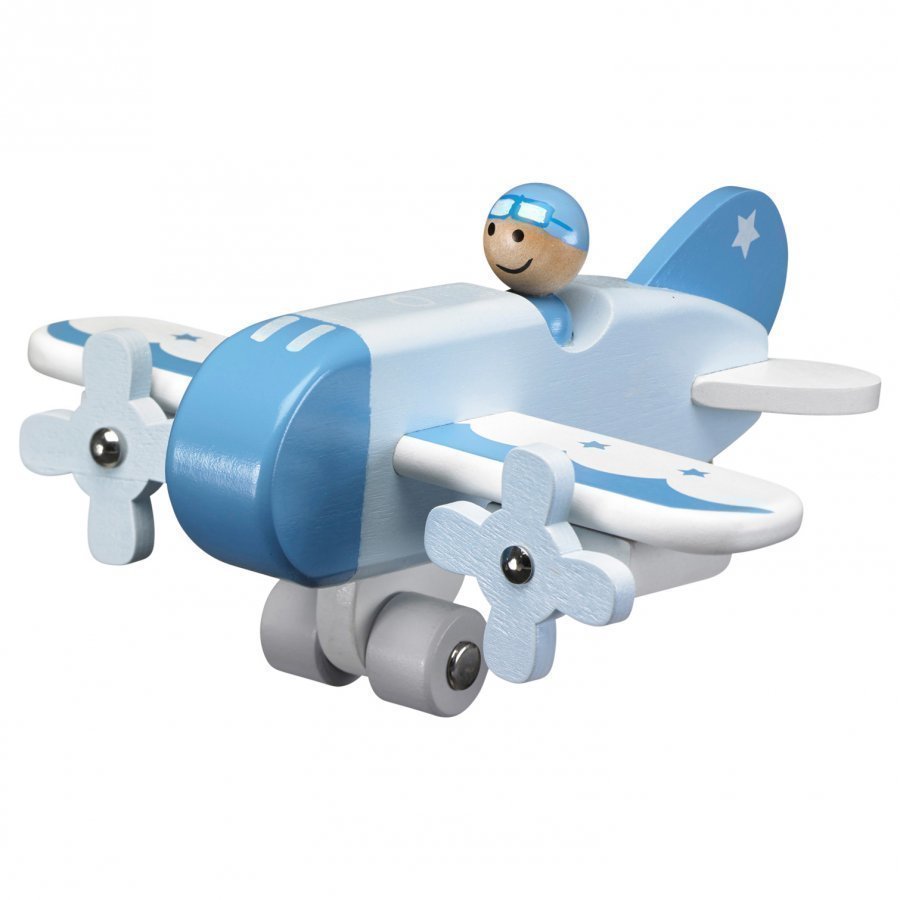 Kids Concept Airplane Blue Leikkilentokone