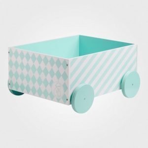 Kids Concept Barnkammaren Box With Wheels Mint Säilytyslaatikko