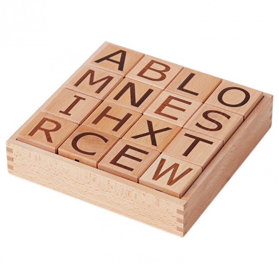 Kids Concept Neo Wooden Letter Blocks Natural Palikat