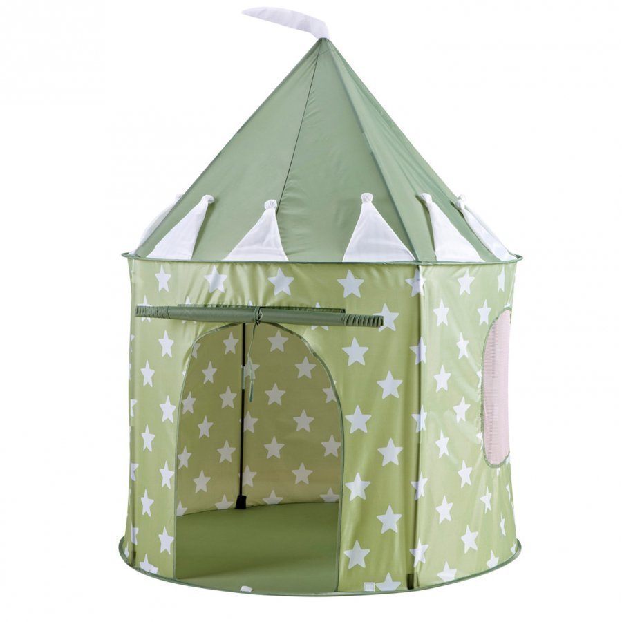 Kids Concept Play Tent Star Light Green Leikkiteltta