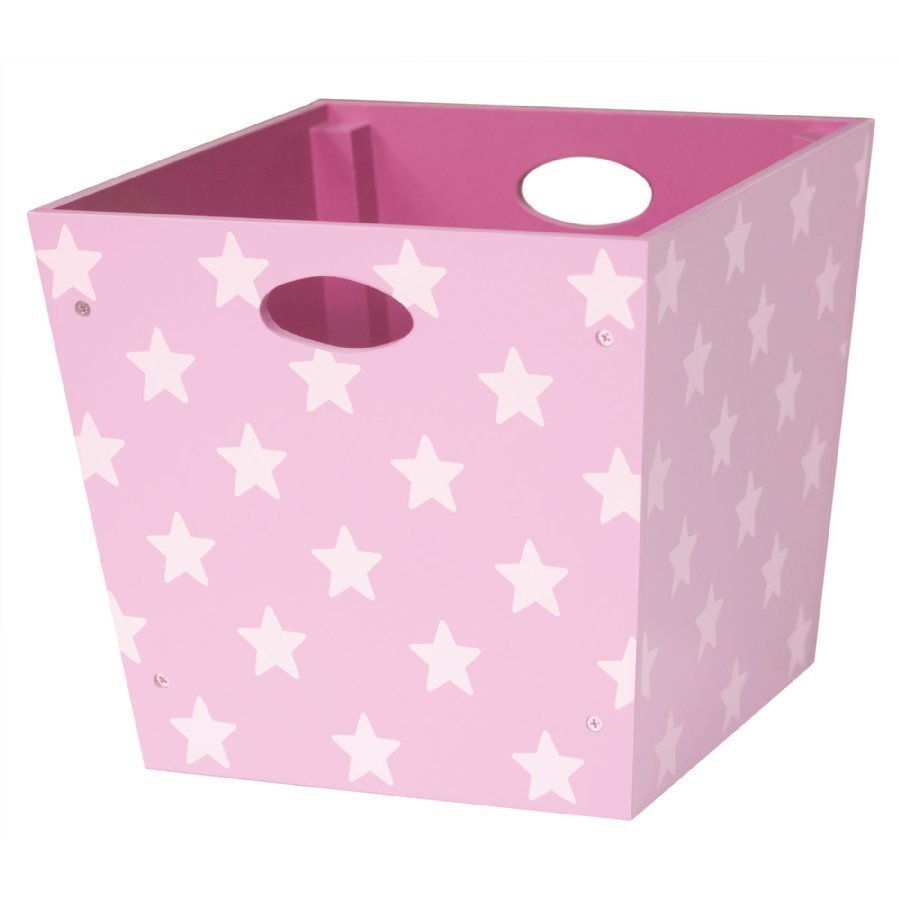 Kids Concept Puinen Säilytyslaatikko Star Vaaleanpunainen