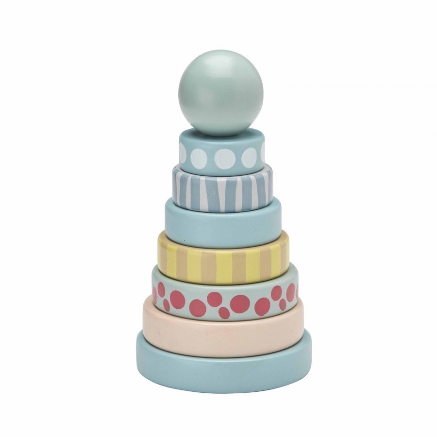 Kids Concept Stacking Rings Edvin Green Aktiviteettilelu