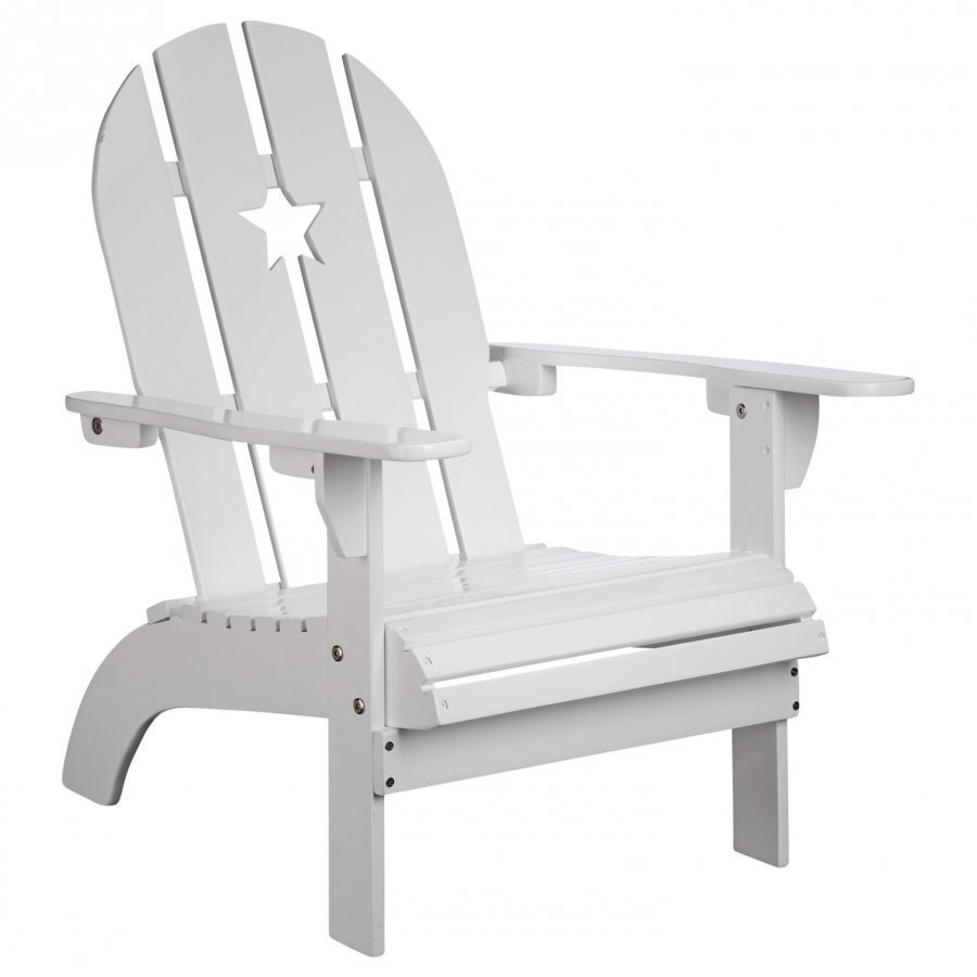 Kids Concept White Patio Chair With Star Tuoli