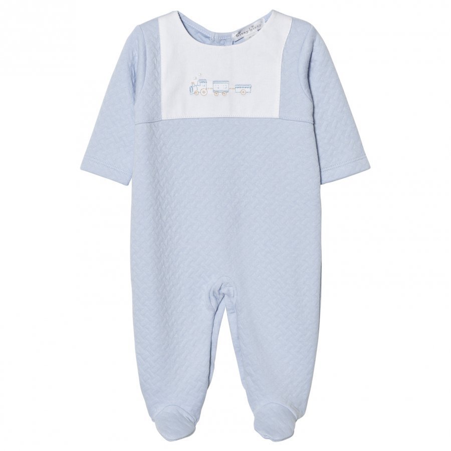 Kissy Kissy Footed Baby Body Jacquard Pale Blue Body