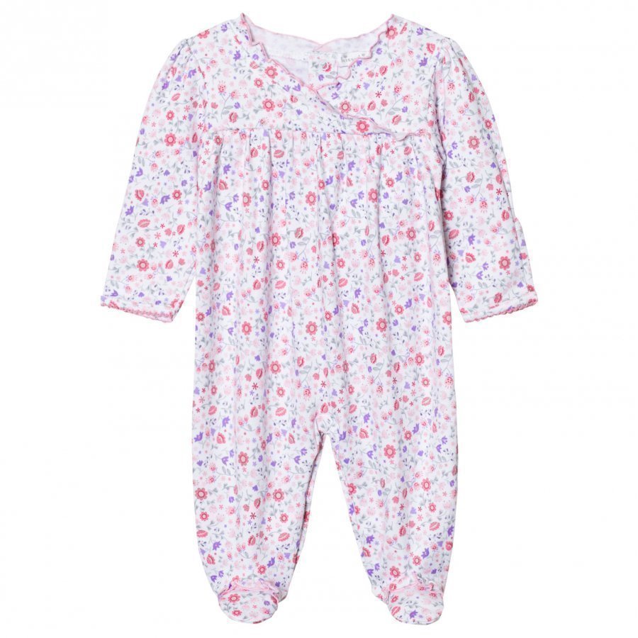 Kissy Kissy Pink Floral Frill Front Jersey Babygrow Body