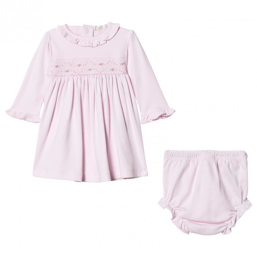 Kissy Kissy Pink Rose Smocked Frill Dress Mekko