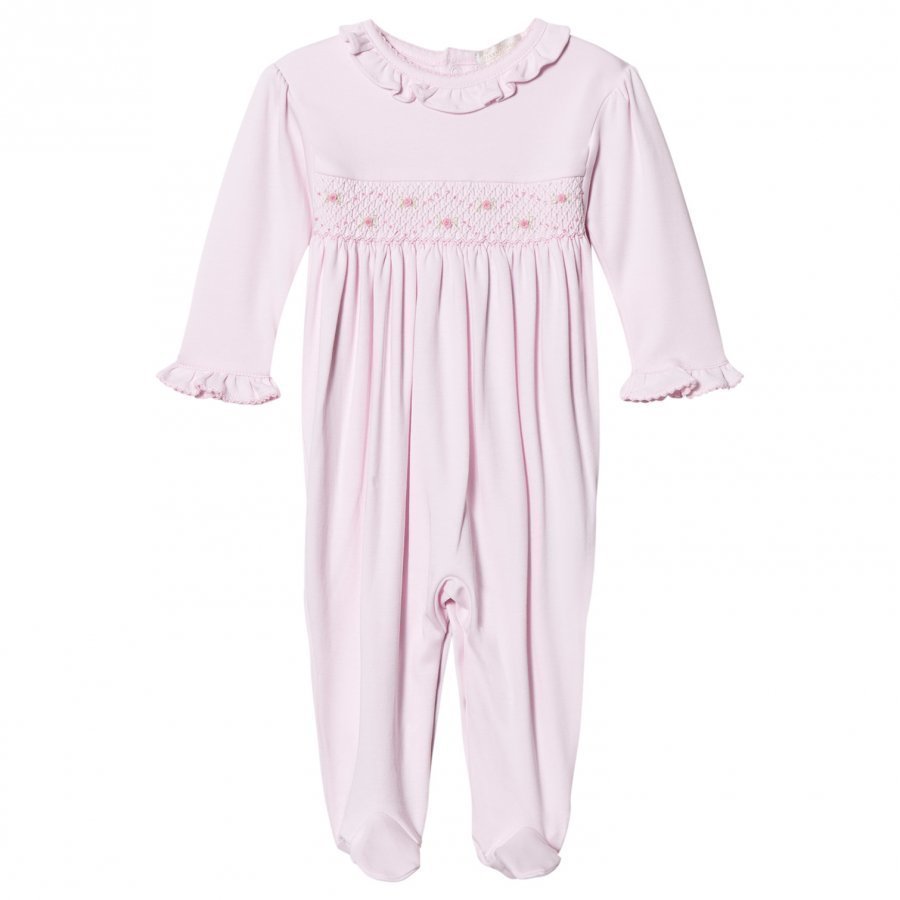 Kissy Kissy Pink Rose Smocked Frill One-Piece Body