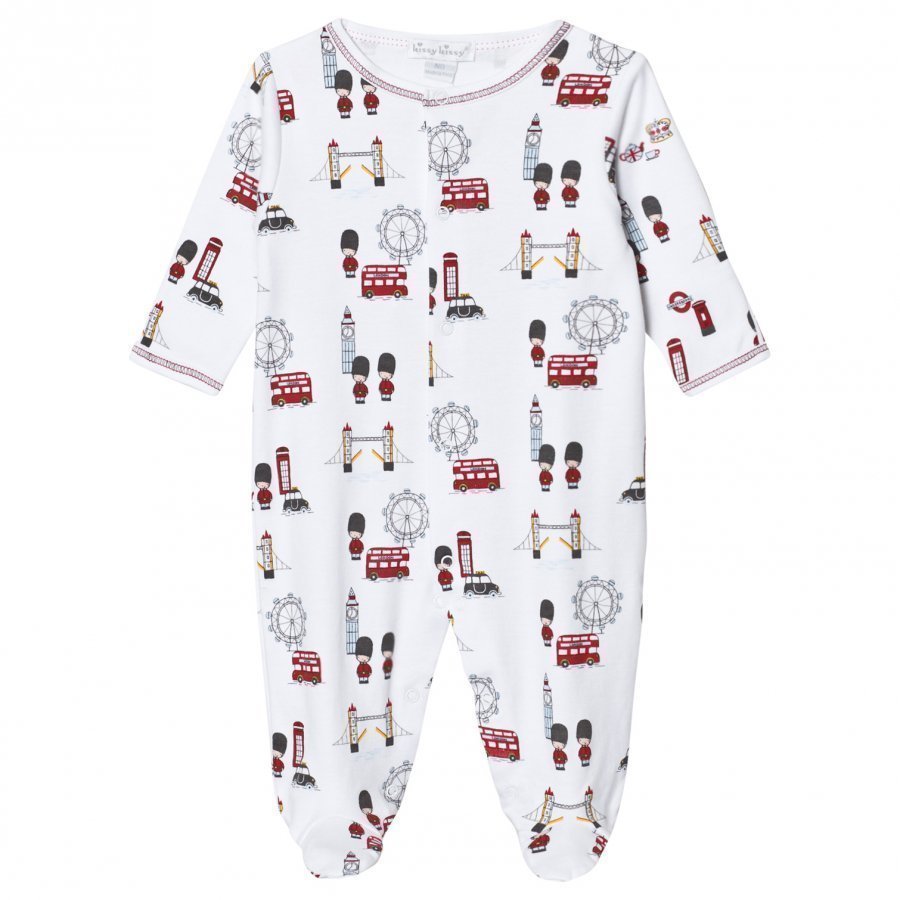 Kissy Kissy White London Landmarks Jersey Footed Baby Body