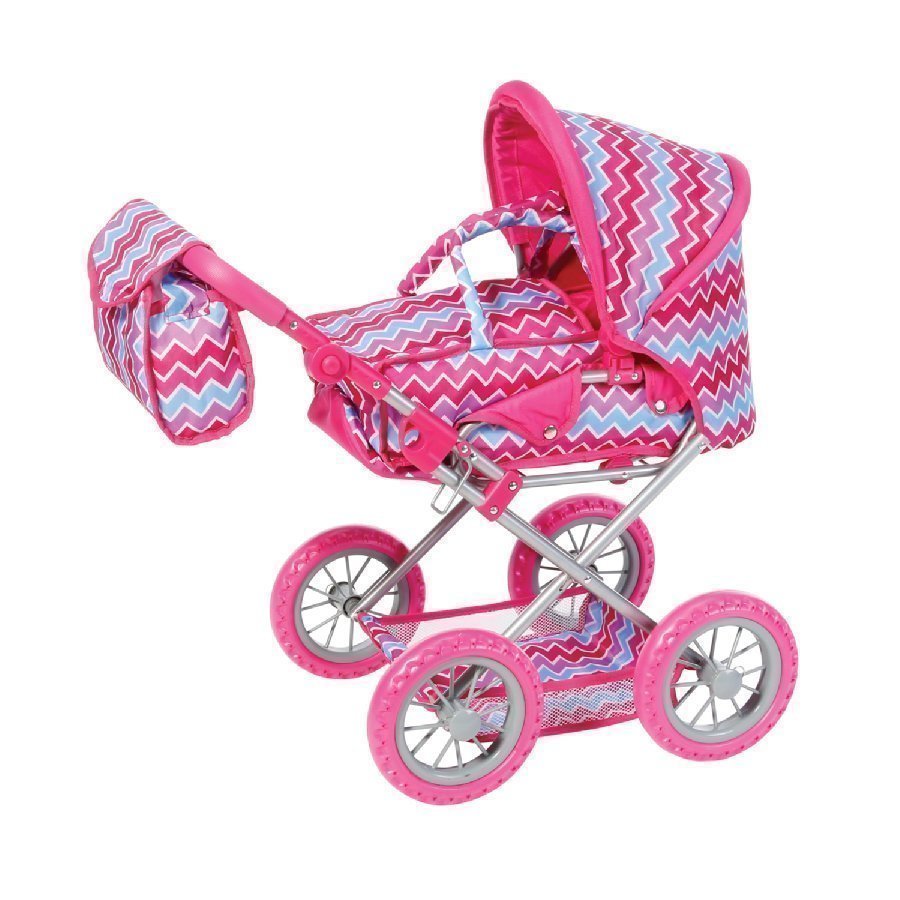 Knorr Toys Nuken Yhdistelmävaunut Ruby Pink Zigzag