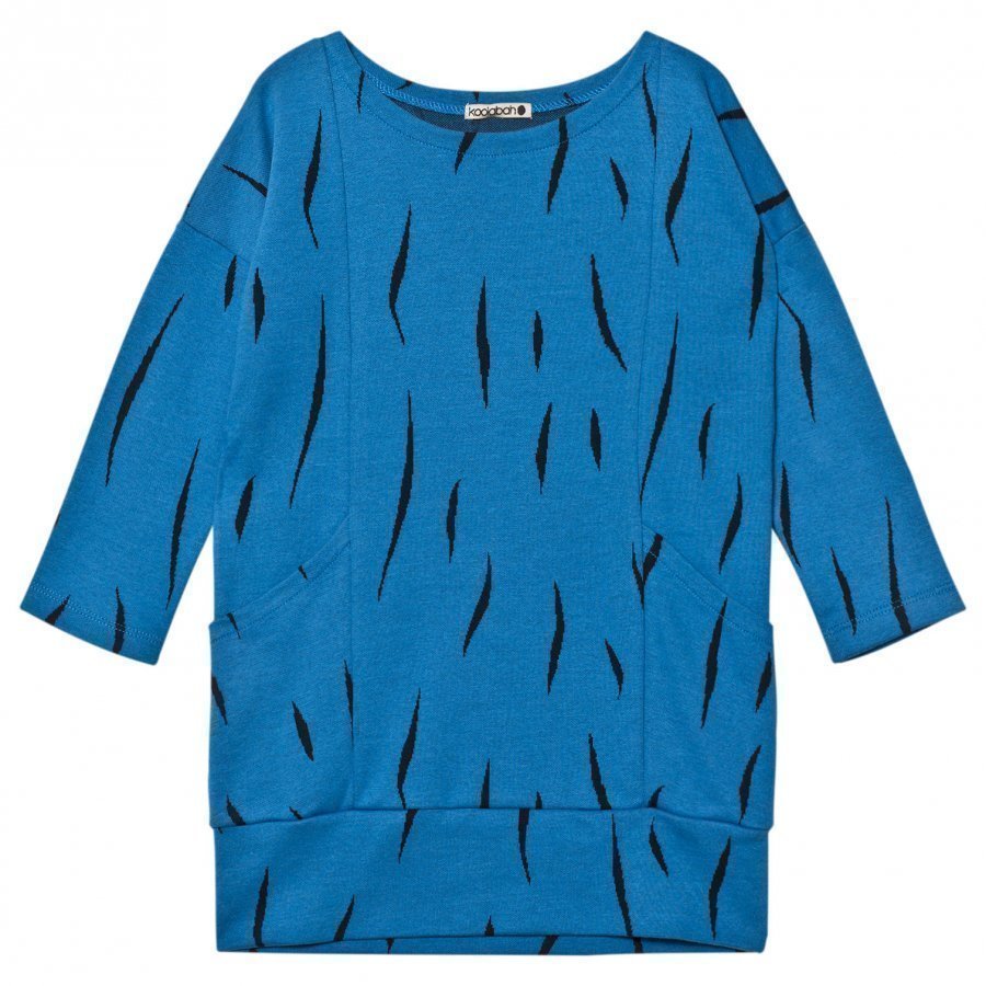 Koolabah Hairy Pocket Dress Blue Mekko