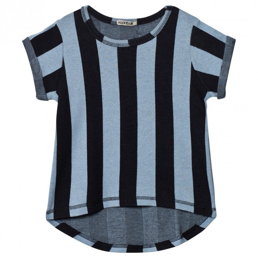 Koolabah Striped Tee Black/Light Blue T-Paita