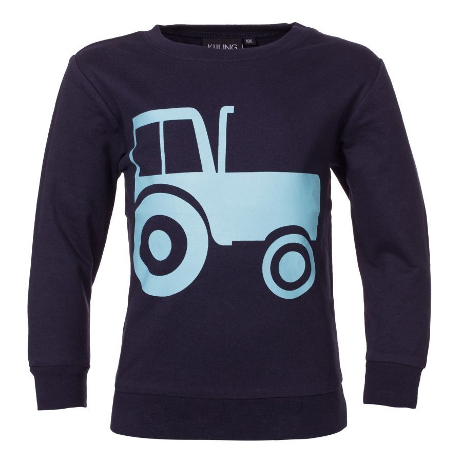 Kuling Basic Sweatshirt Traktor Navy/Ljusblå Oloasun Paita