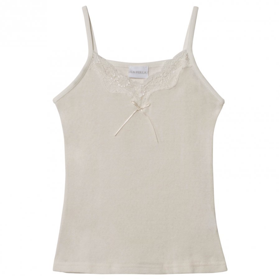 La Perla White Tank Top Lace Alusliivit