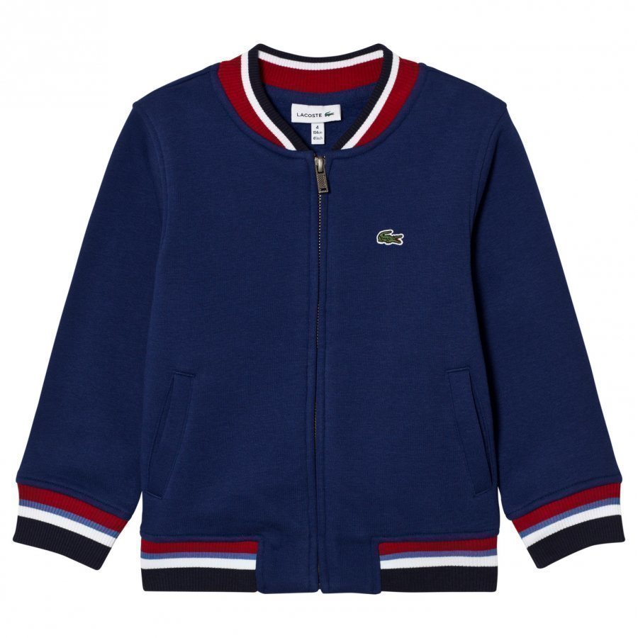 Lacoste Blue Bomber Jacket Bomber Takki