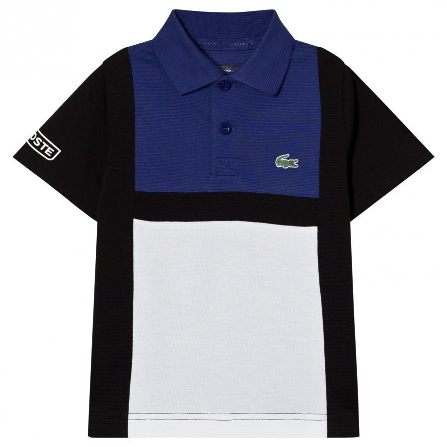 Lacoste Colorblock Tennis Polo Blue/Black Pikeepaita