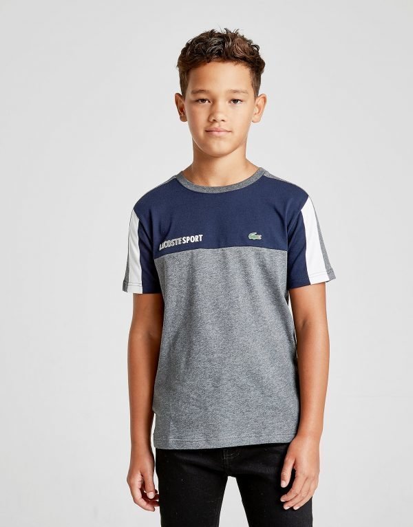 Lacoste Colour Block T-Shirt Harmaa