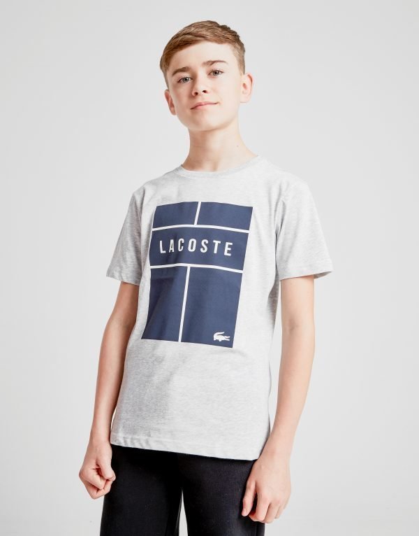 Lacoste Croc Box T-Shirt Harmaa