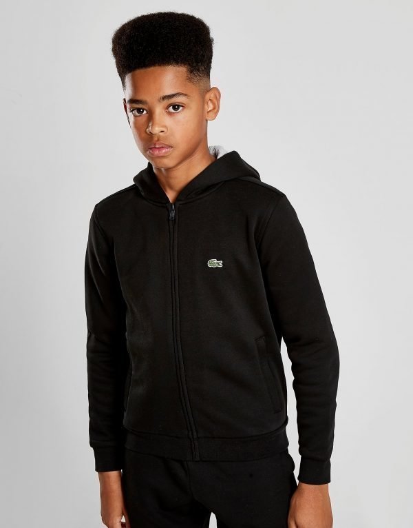 Lacoste Full Zip Hoodie Musta