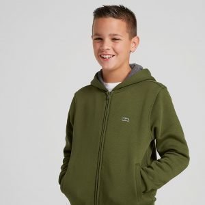 Lacoste Full Zip Hoodie Vihreä