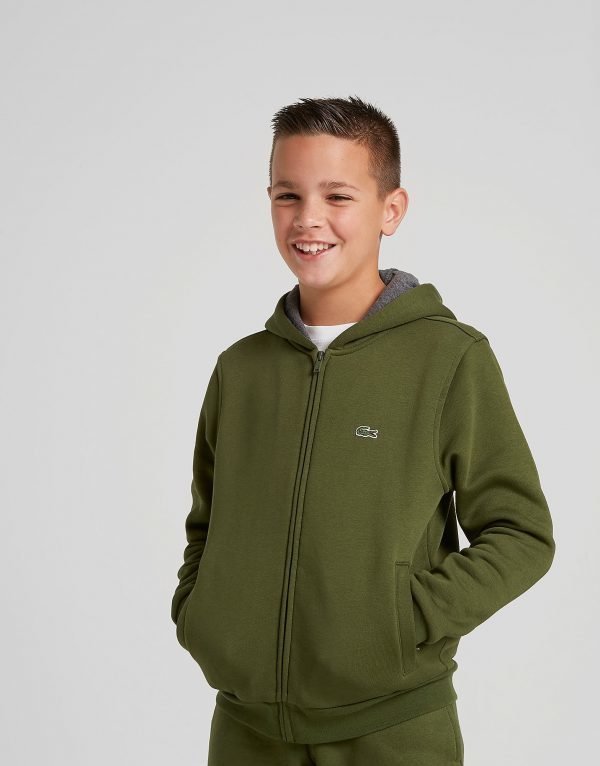 Lacoste Full Zip Hoodie Vihreä