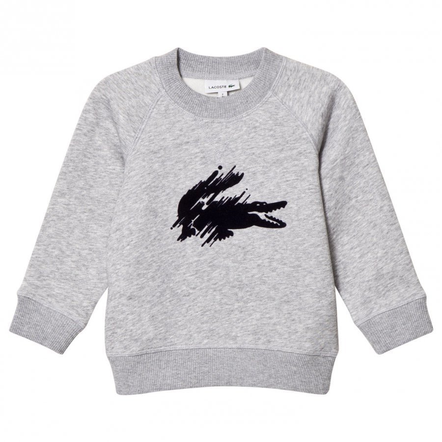 Lacoste Grey Marl Flocked Croc Sweatshirt Oloasun Paita