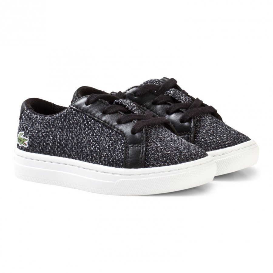 Lacoste L.12.12 Piqué Black And White Marl Sneakers Lenkkarit