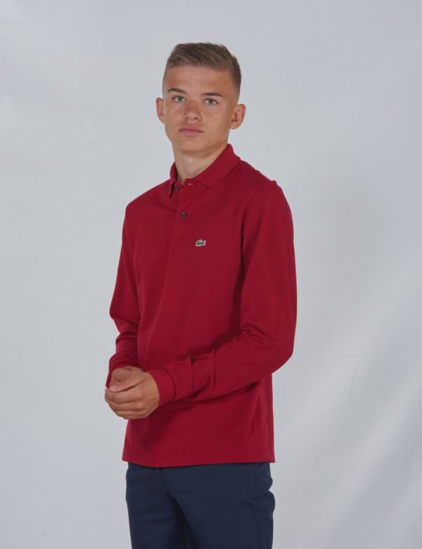 Lacoste Polo Piké Longsleeve Pikee Punainen