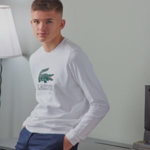 Lacoste Sweatshirt Neule Valkoinen