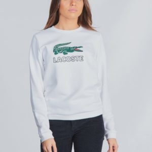 Lacoste Sweatshirt Neule Valkoinen